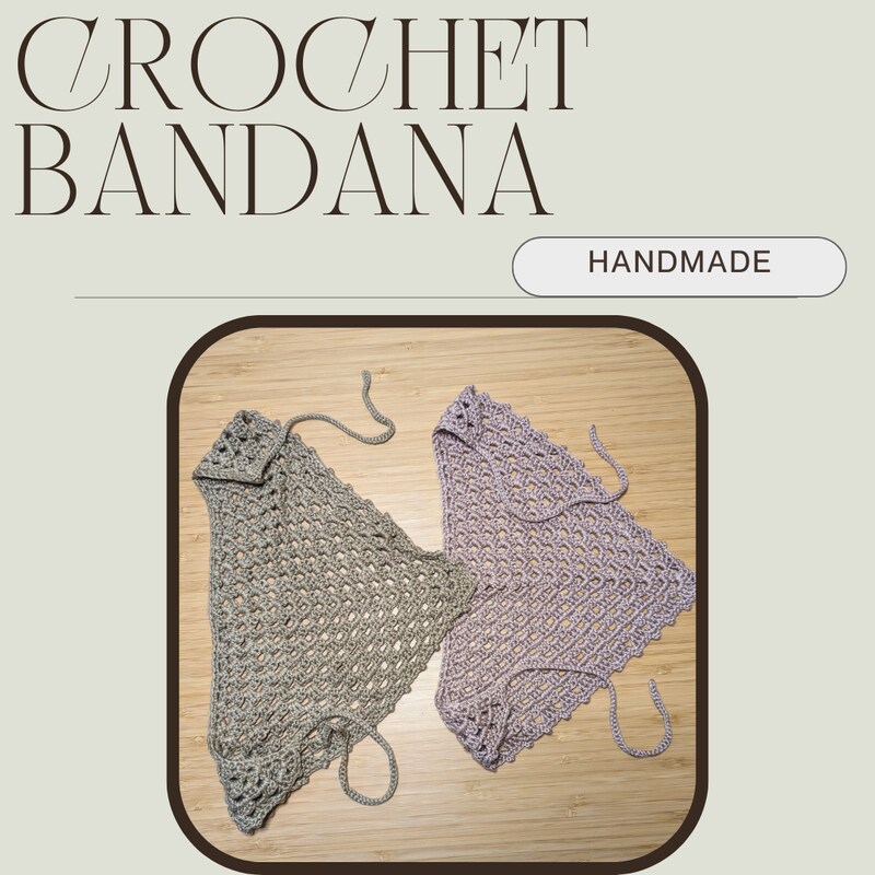 Cottagecore Crochet Bandana
